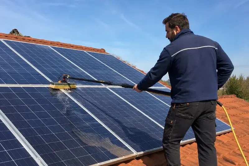 Nettoyage et entretien de panneaux solaires à Saint-Yzan-de-Soudiac